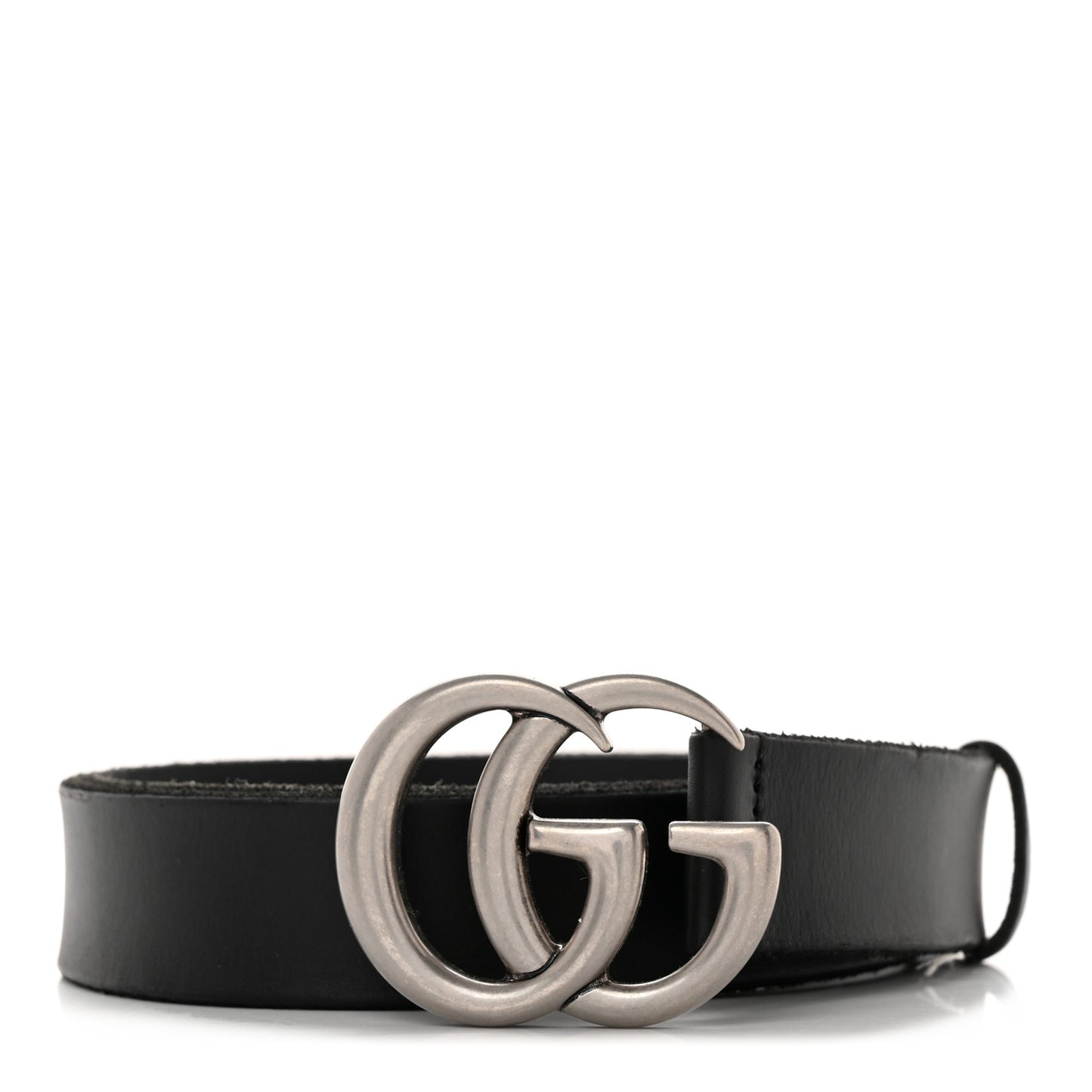 Cuoio Toscano Nickel Double G 30mm Belt 80 32 Black