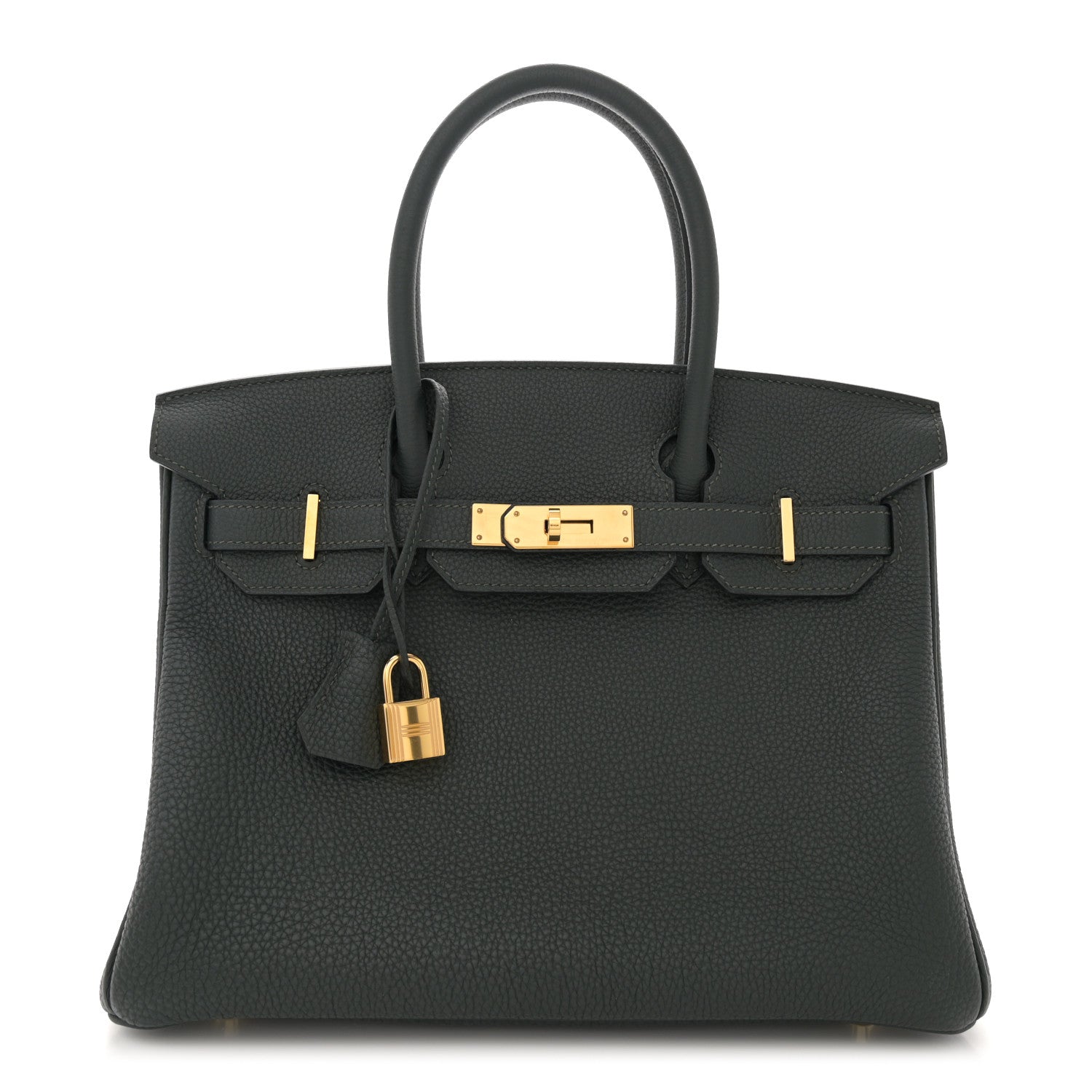 Hermes Togo BIRKIN 30 Vert Fonce 1 of 12