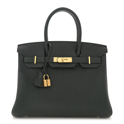 Hermes Togo BIRKIN 30 Vert Fonce 1 of 12