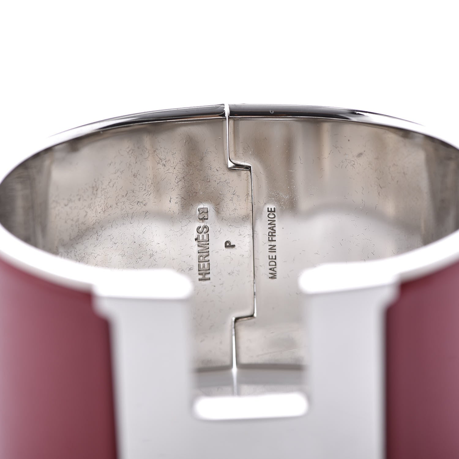 Hermes Enamel Extra Wide Clic Clac H Bracelet PM Red 3 of 3