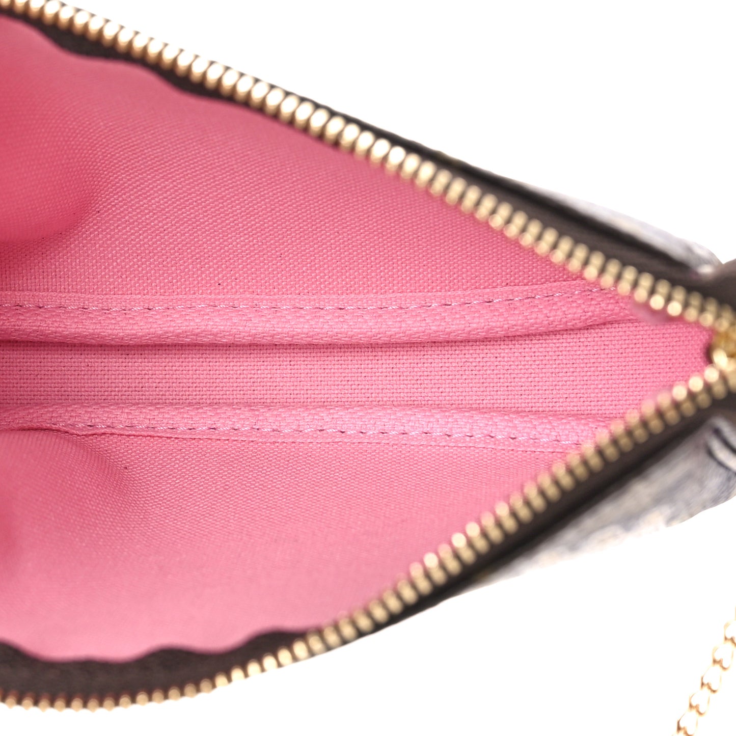 Monogram 2022 Christmas Animation Paris Mini Pochette Accessories Pink