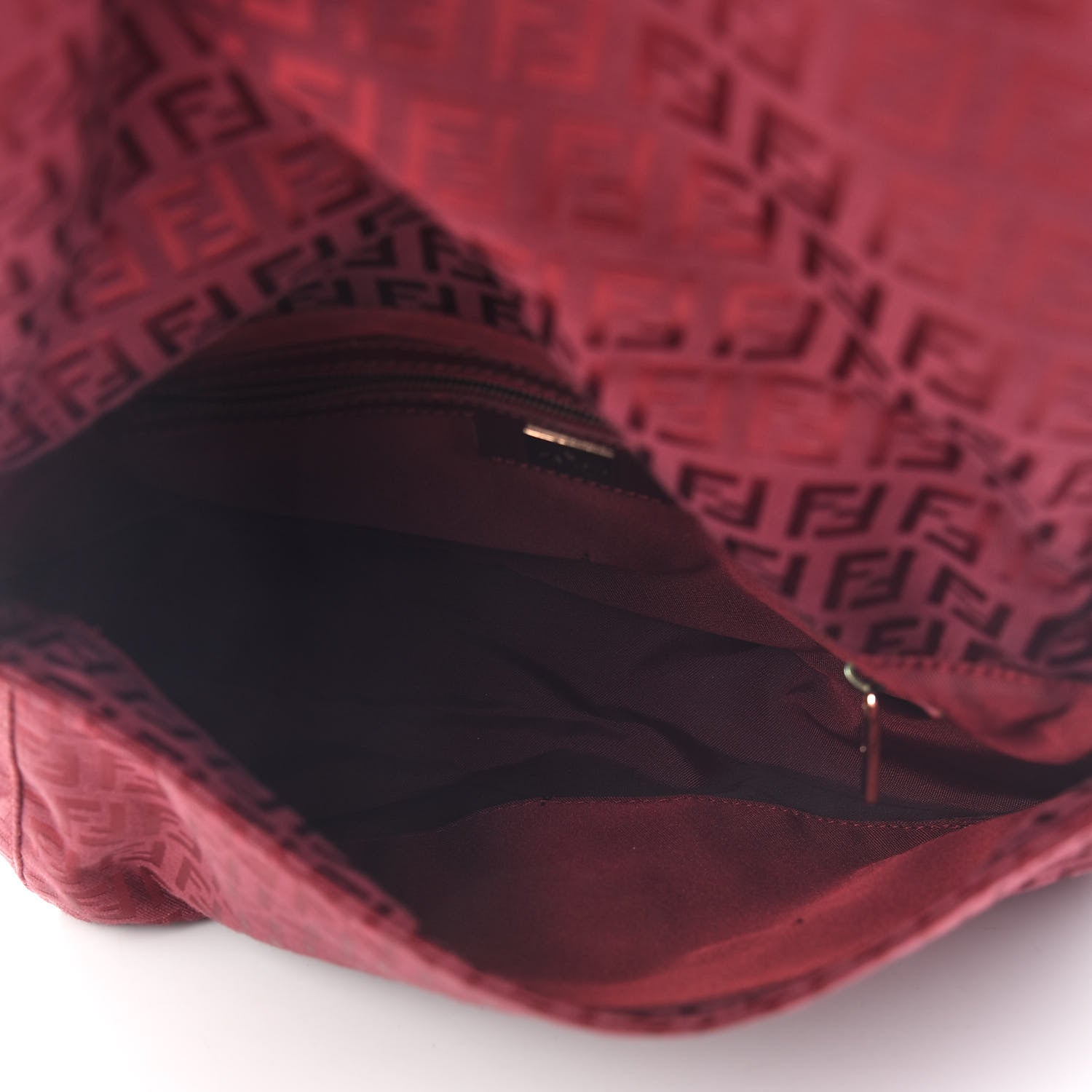 Fendi Zucchino Mama Baguette Red 5 of 9