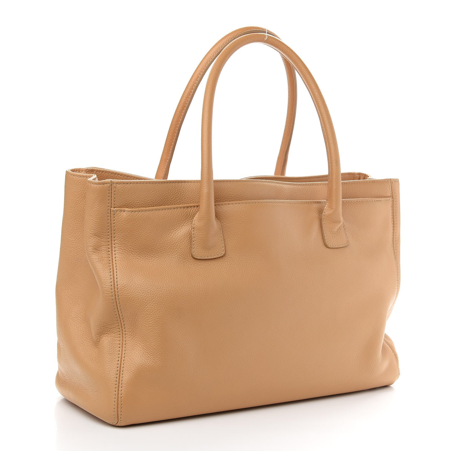 Chanel Calfskin Cerf Executive Shopper Tote Beige 3 of 9