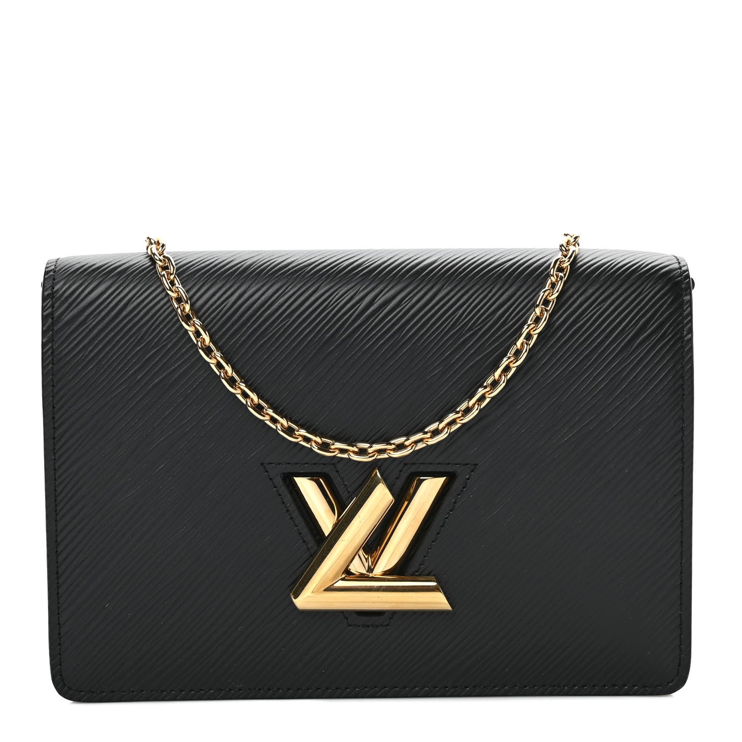 Louis Vuitton Epi Twist Belt Chain Wallet Black 1 of 9
