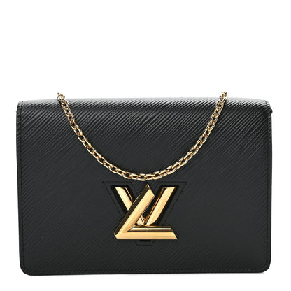 Louis Vuitton Epi Twist Belt Chain Wallet Black 1 of 9