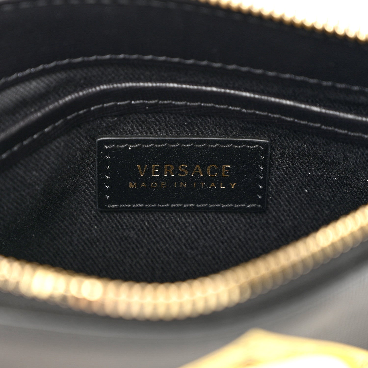 Versace Saffiano Baroque Print La Medusa Crossbody Black 6 of 9