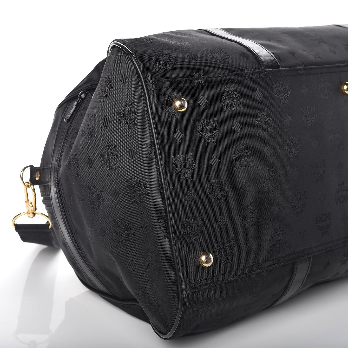 Monogram Coated Canvas Weekender Black