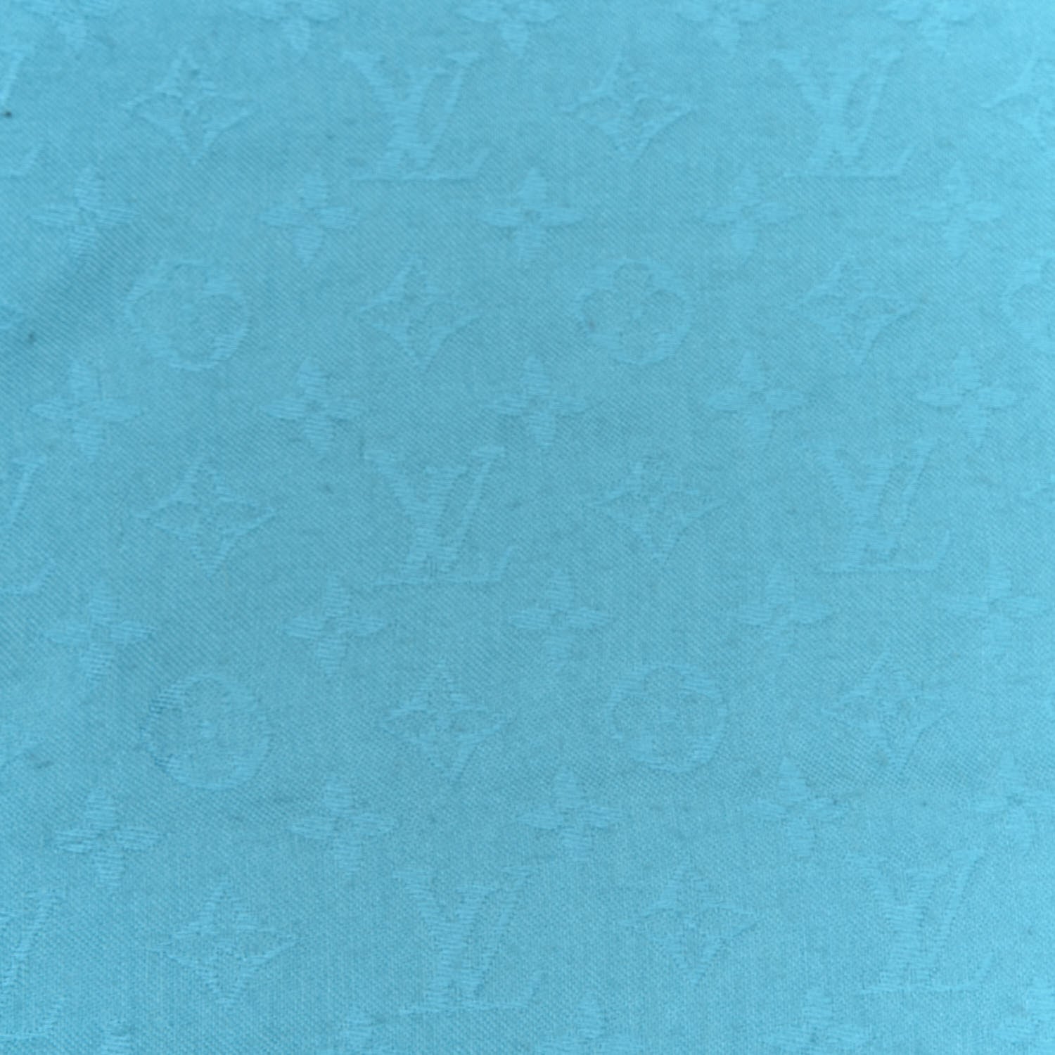 Louis Vuitton Silk Wool Monogram Shawl Blue 2 of 4