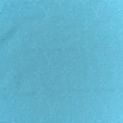 Louis Vuitton Silk Wool Monogram Shawl Blue 2 of 4