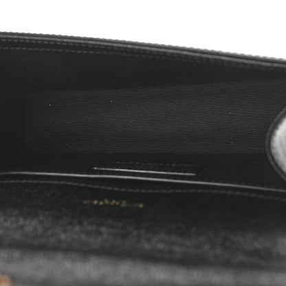 Saint Laurent Grain De Poudre Small Monogram Kate Satchel Black 5 of 8