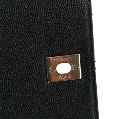 Chanel Caviar Lizard Embossed Quilted Small Coco Handle Flap Black 12 of 12