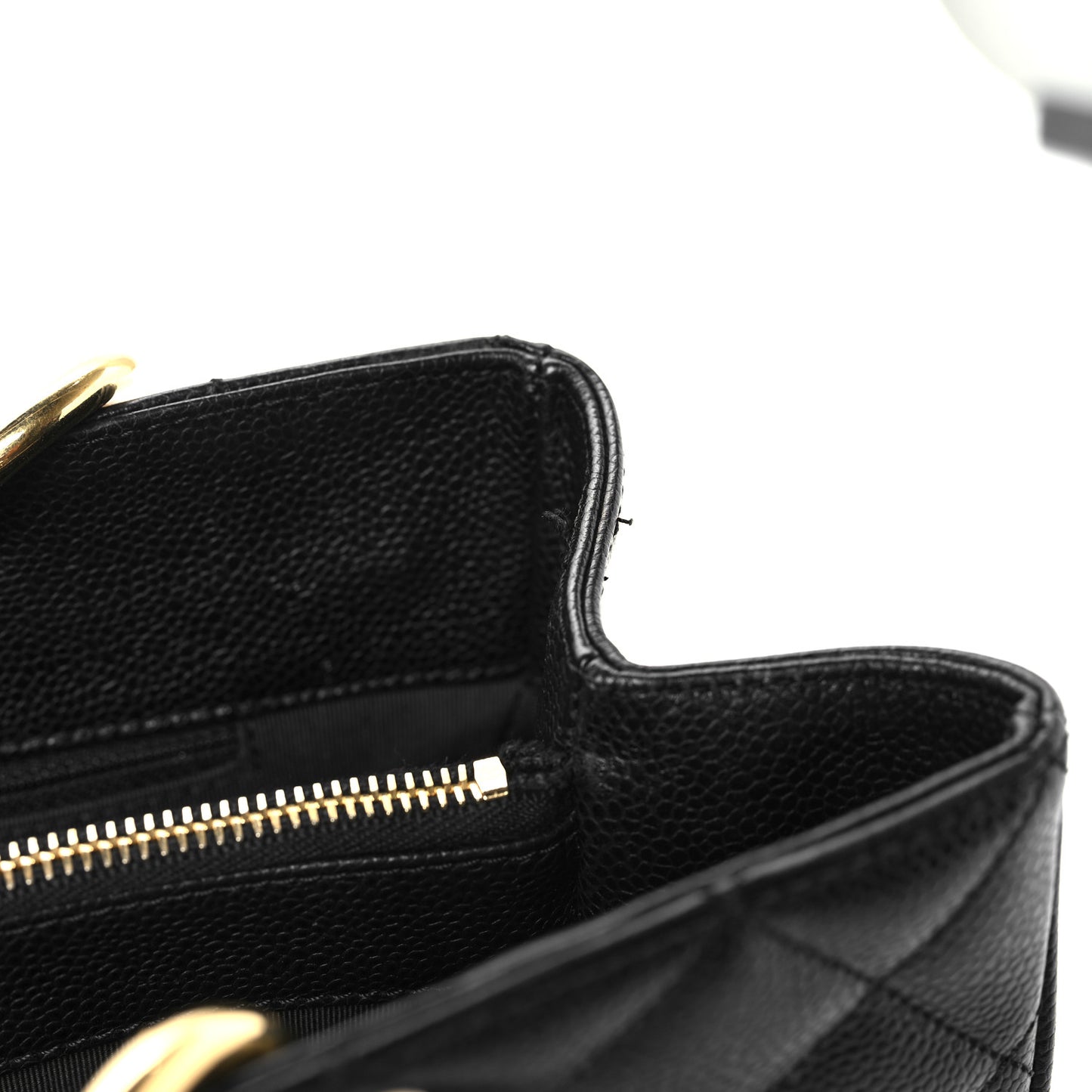 Caviar Quilted Grand Shopping Tote GST Black