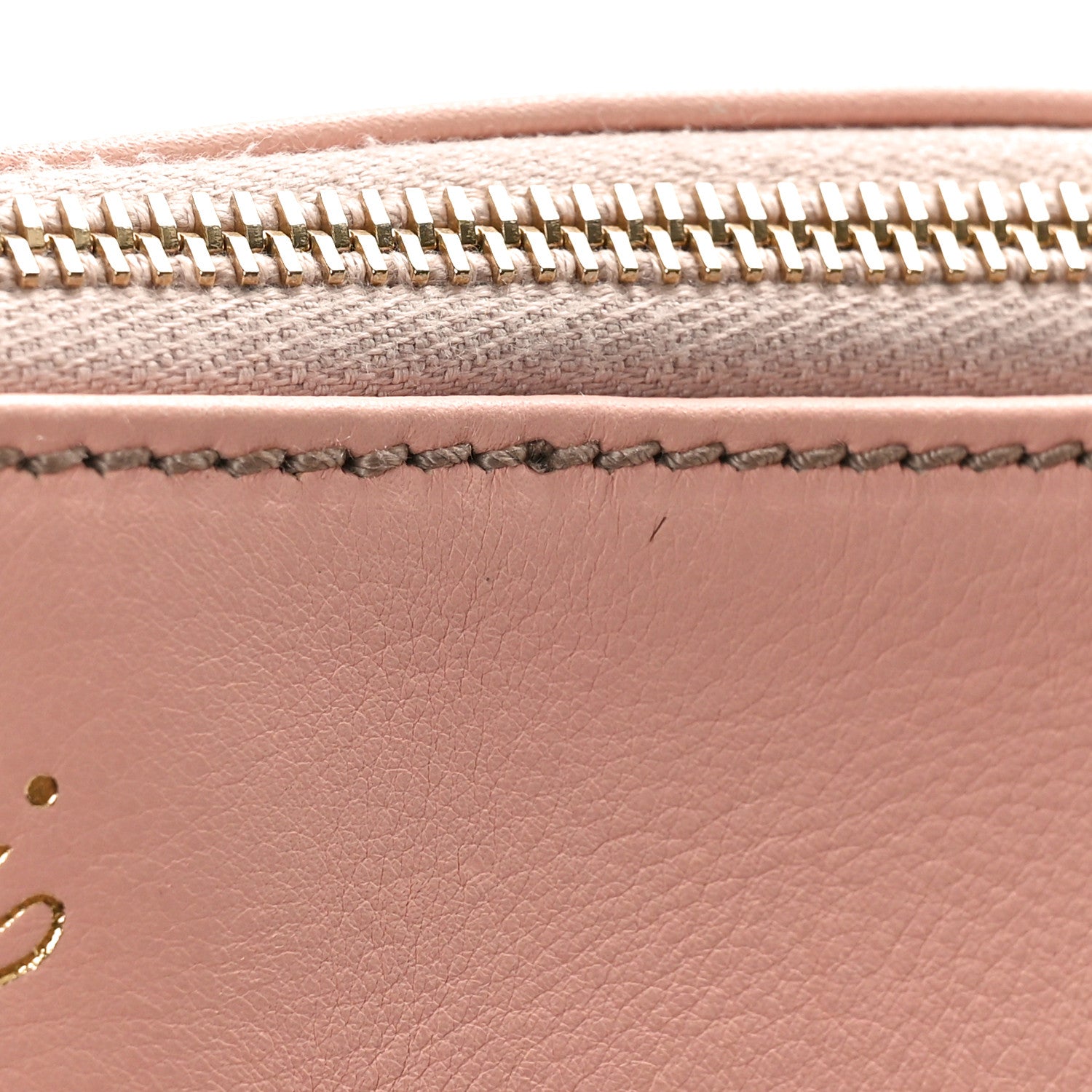 Gucci Monogram D Gold Tote Pink 14 of 15