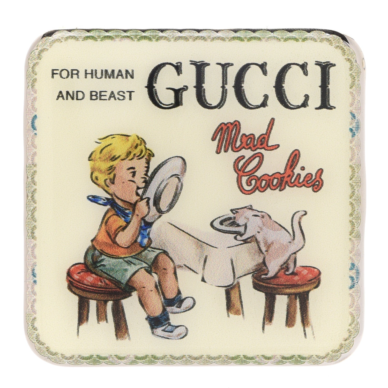 Gucci Metal Enamel Mad Cookies Brooch Multicolor 1 of 5