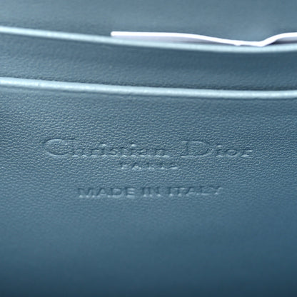 Christian Dior Patent Cannage Lady Dior Phone Holder Bracing Blue 6 of 10
