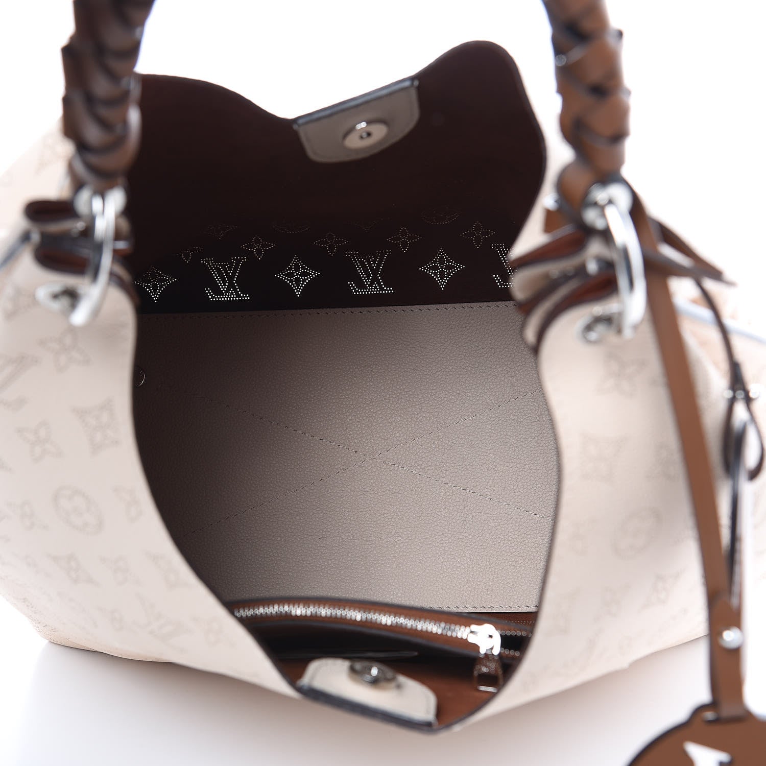Louis Vuitton Mahina Carmel Hobo Creme 5 of 10