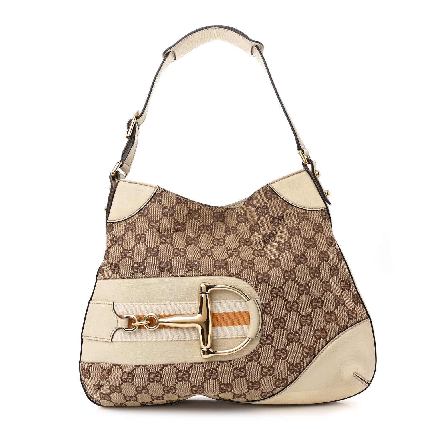 Gucci Monogram Hasler Hobo Beige 1 of 16