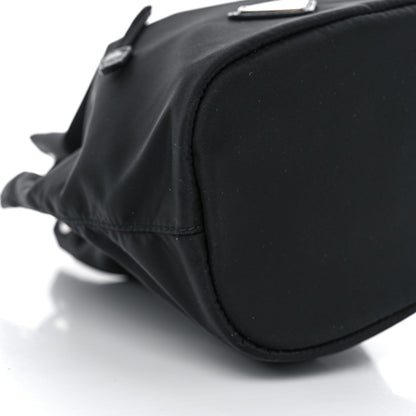 Prada Saffiano Tessuto Nylon Vela Bucket Wristlet Black 7 of 8