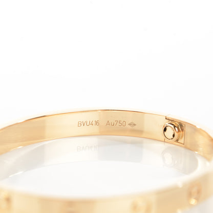 Cartier 18K Yellow Gold LOVE Bracelet 17 5 of 6