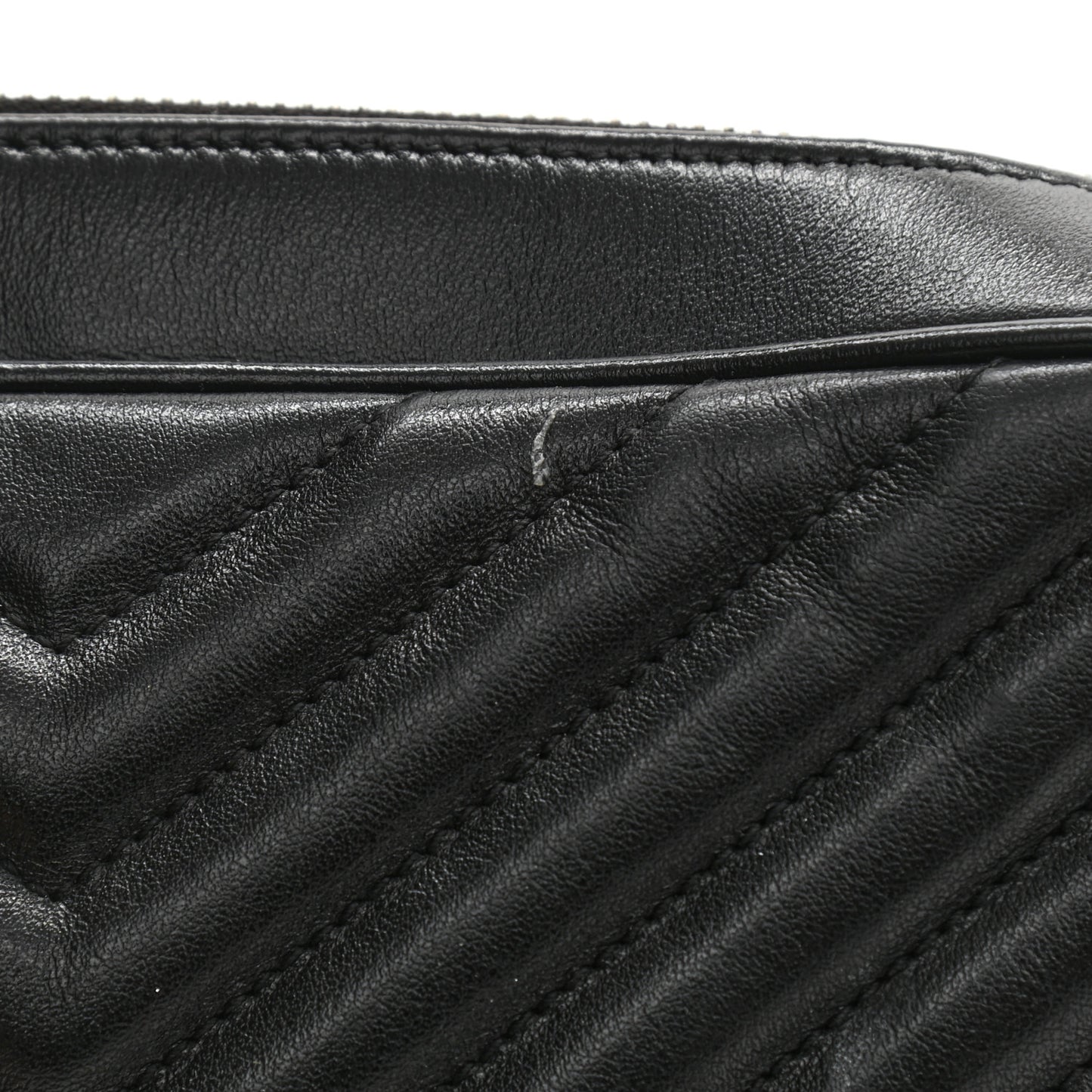 Calfskin Matelasse Monogram Lou Camera Bag Black