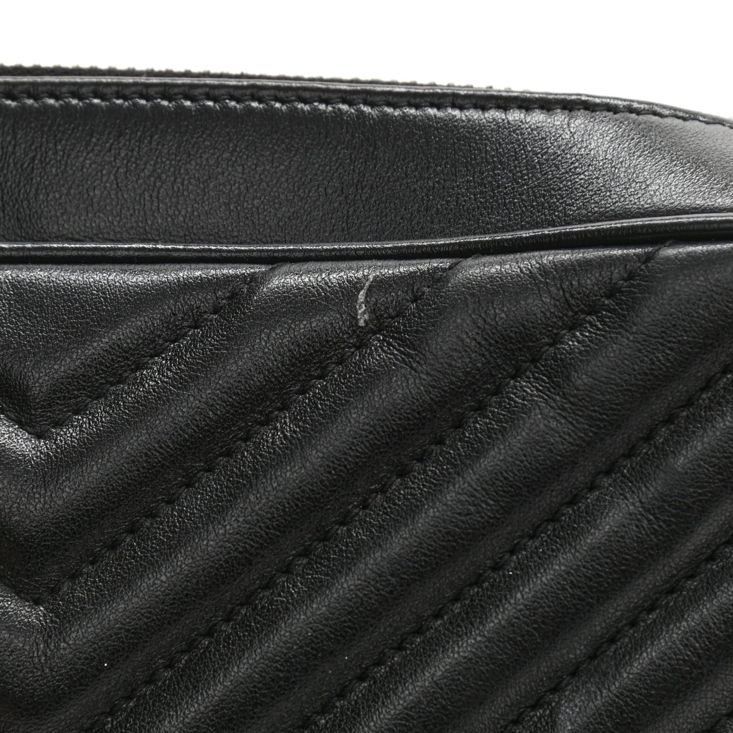 Saint Laurent Calfskin Matelasse Monogram Lou Camera Bag Black 10 of 11