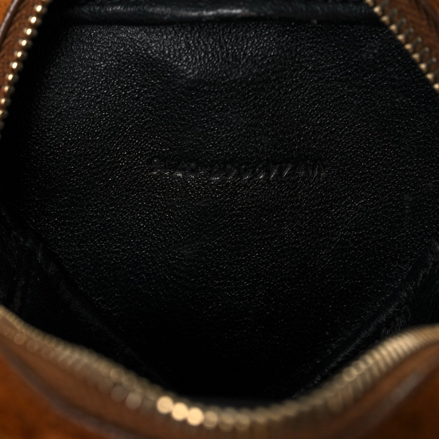 Suede Fringe Small Monogram Love Shoulder Bag Brown