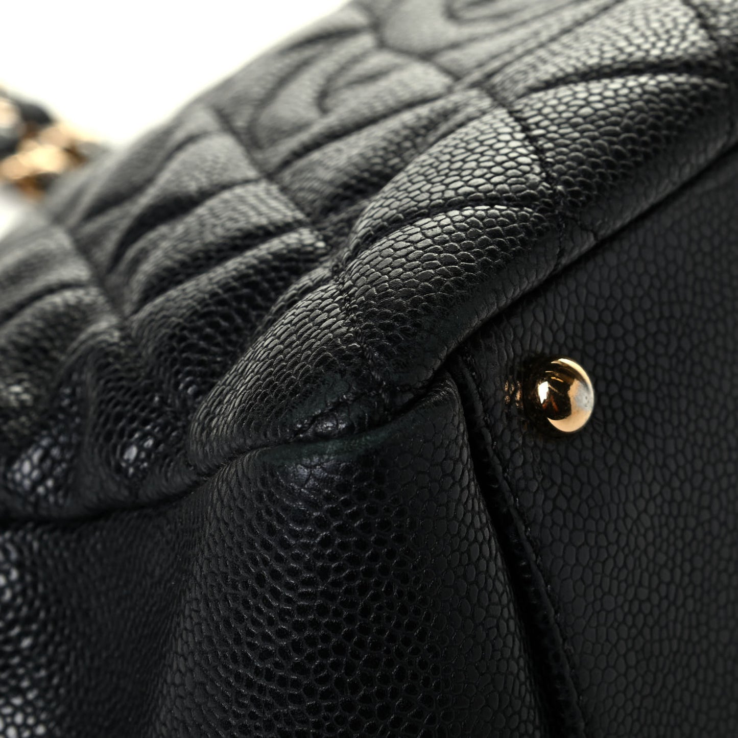 Caviar Quilted Petit Timeless Tote PTT Black