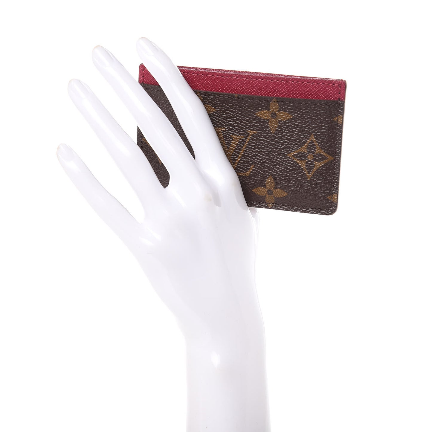 Monogram Card Holder Fuchsia