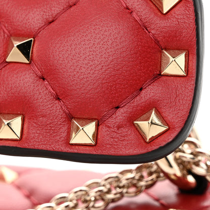 Valentino Garavani Nappa Medium Rockstud Spike Shoulder Bag Rosso Valentino 11 of 12