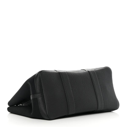 Hermes Toile Militaire Negonda Verso Garden Party Tote 36 MM Black Rouge H 4 of 13