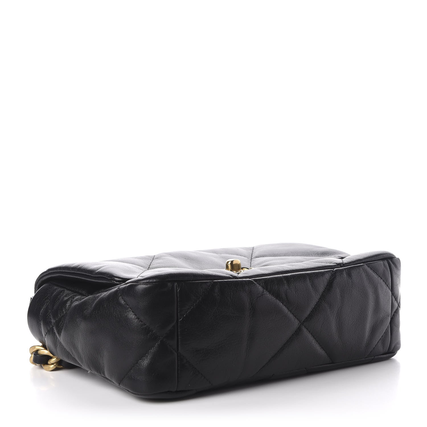 Chanel Goatskin Quilted Medium 19 Flap Black 4 of 11