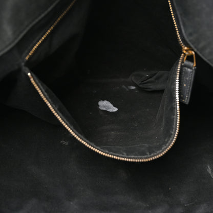 Saint Laurent Lambskin Quilted Maxi Icare Shopping Tote Black 10 of 12