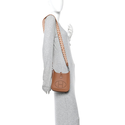 Hermes Taurillon Maurice Amazone Evelyne TPM Gold White 2 of 11