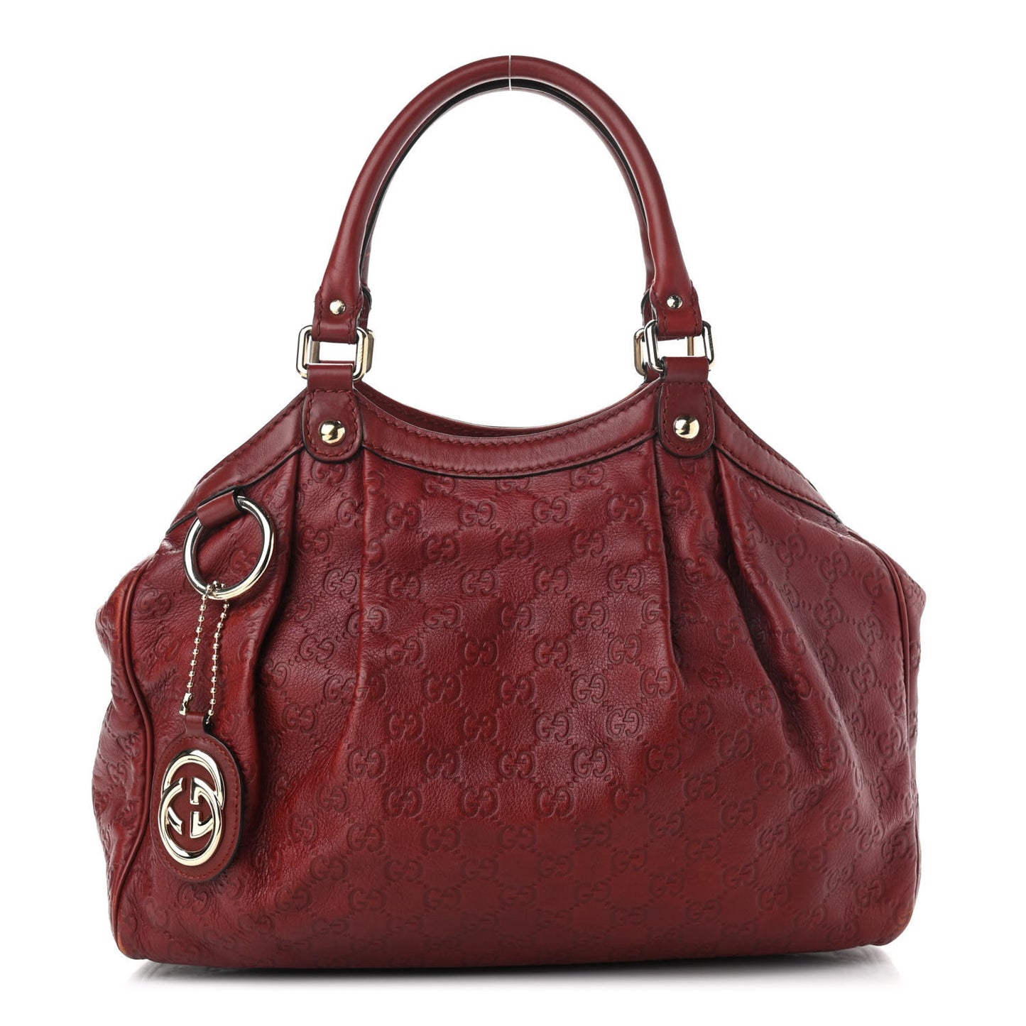 Guccissima Medium Sukey Tote Raspberry Candy