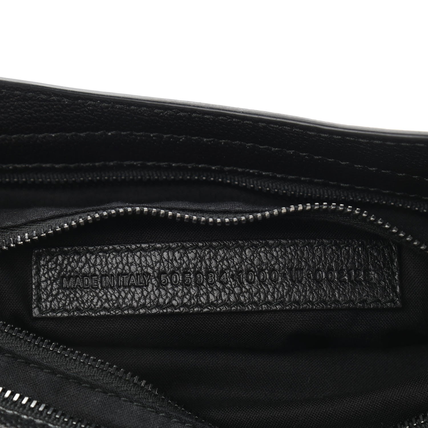 Balenciaga Shiny Grained Goatskin Black Metallic Edge City Black 7 of 9