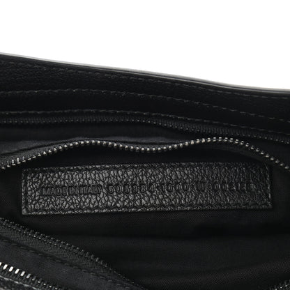 Balenciaga Shiny Grained Goatskin Black Metallic Edge City Black 7 of 9