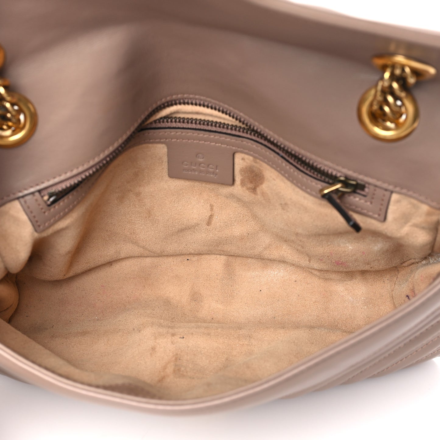 Calfskin Matelasse Small GG Marmont Shoulder Bag Porcelain Rose