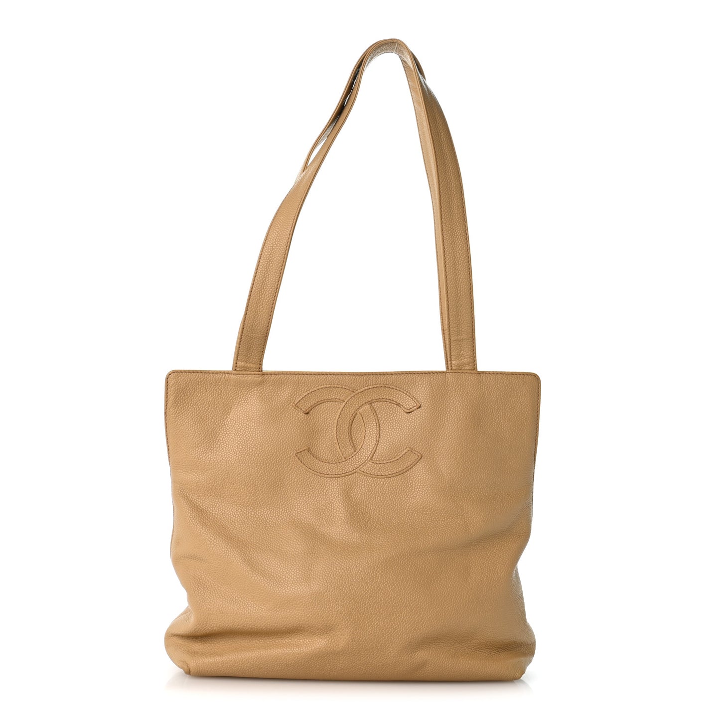 Caviar Timeless CC Tote Beige