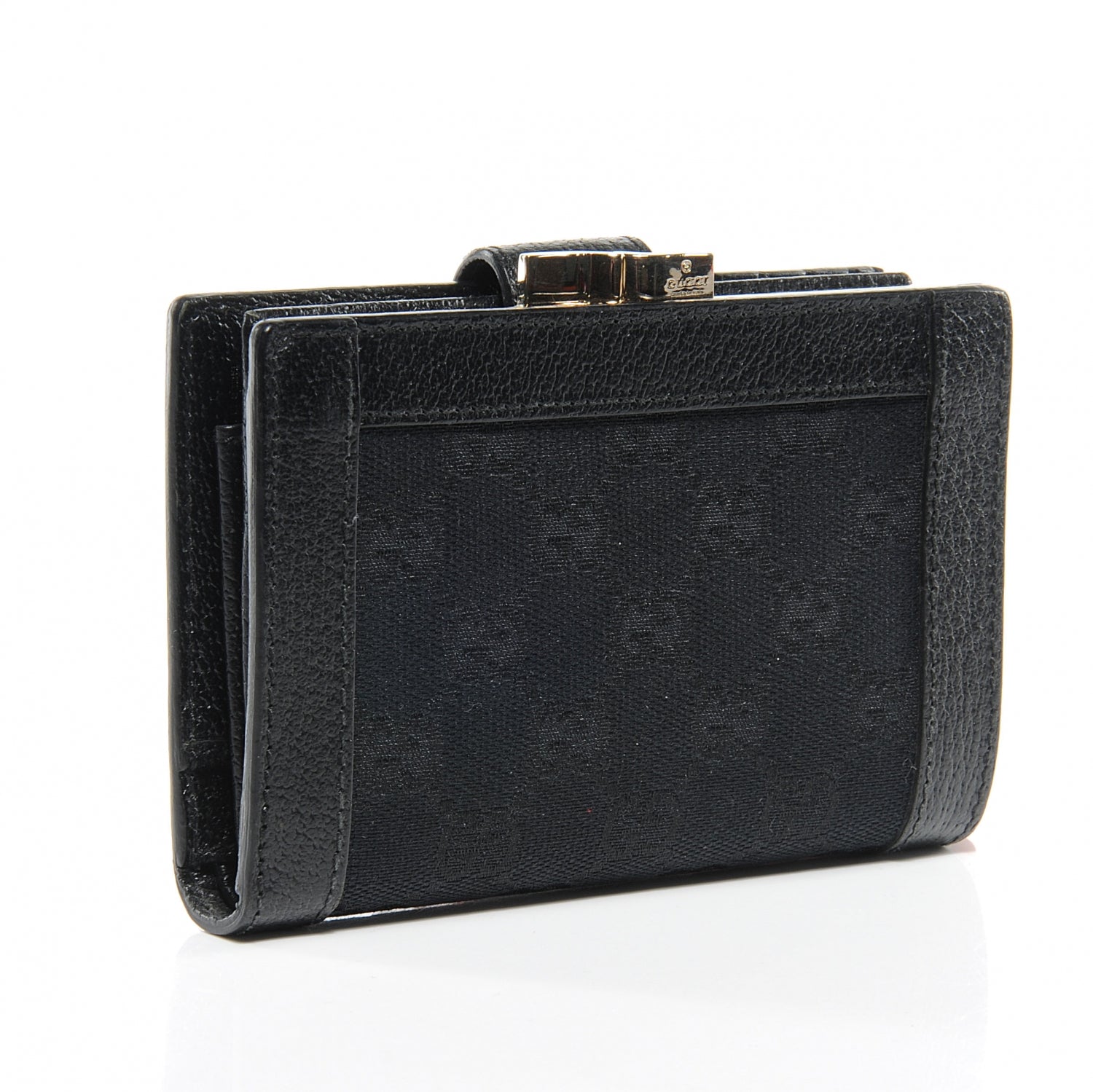Gucci Leather Charmy French Wallet Black 3 of 7