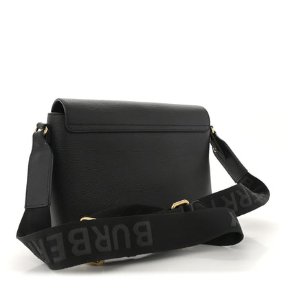 Burberry Grainy Calfskin Vintage Check Note Crossbody Bag Black 3 of 11