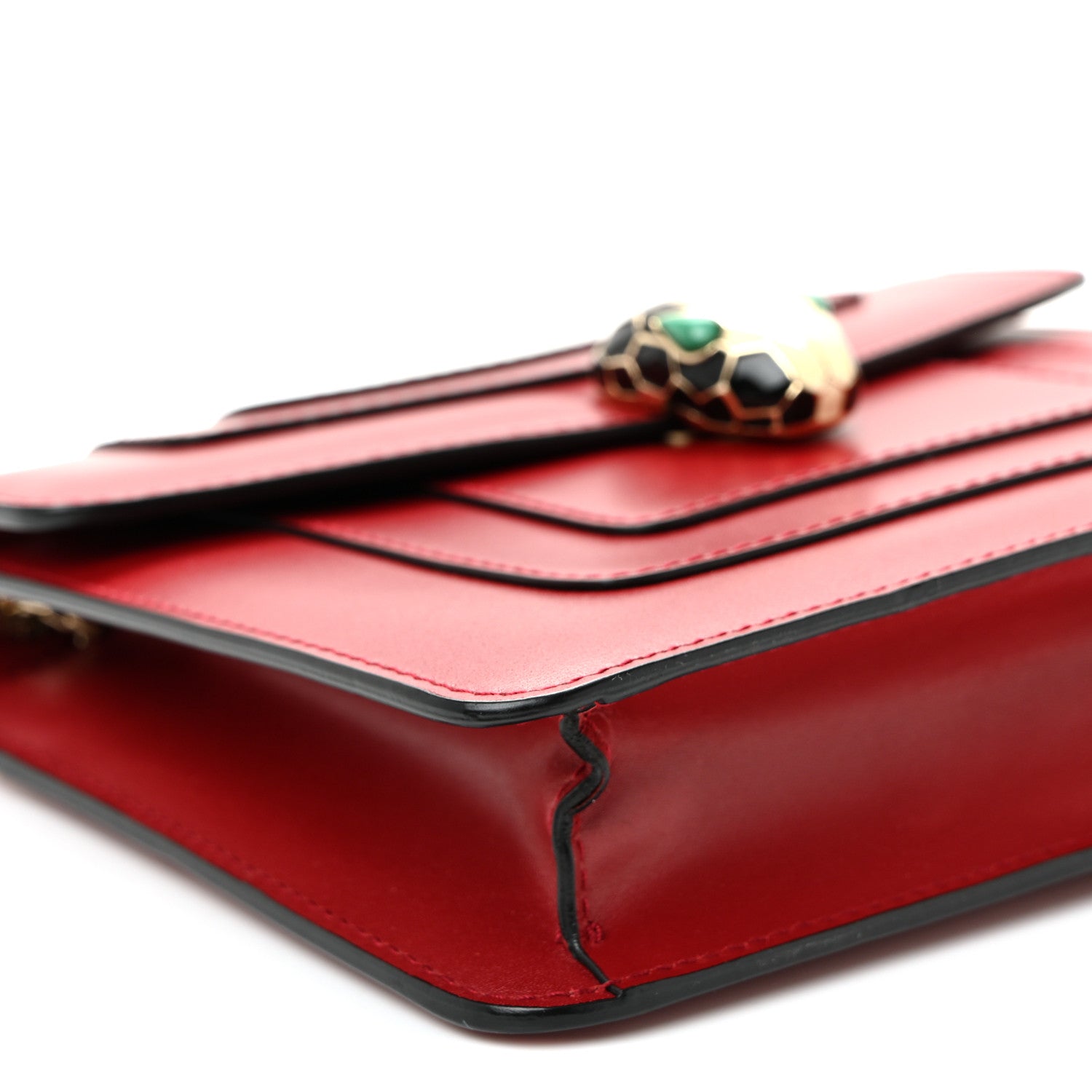 Bulgari Calfskin Serpenti Forever Crossbody Bag Red 9 of 10