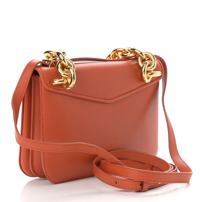 Bottega Veneta Calfskin Mount Envelope Bag Maple 3 of 10