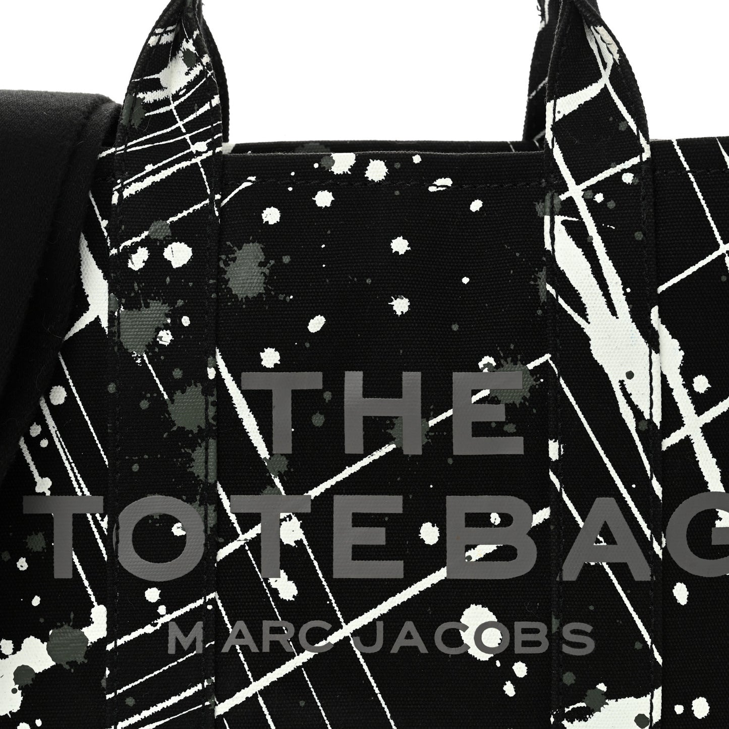 Canvas Splatter Medium The Tote Bag Black