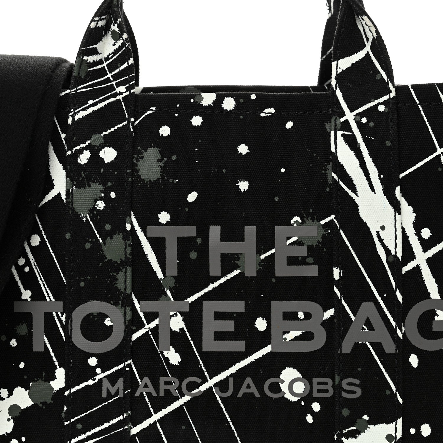 Marc Jacobs Canvas Splatter Medium The Tote Bag Black 8 of 15