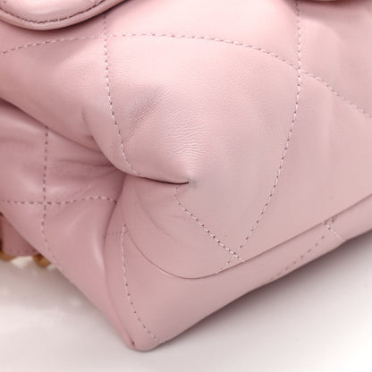 Chanel Lambskin Quilted Small Chain Top Handle Flap Rose Clair 11 of 12