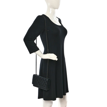 Chanel Lambskin Quilted Trendy CC Wallet On Chain WOC So Black 2 of 11