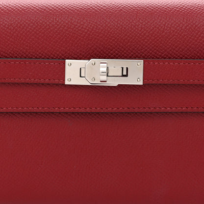 Hermes Epsom Kelly Wallet To Go Rouge Grenat 7 of 9