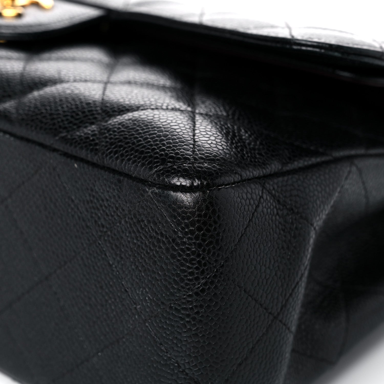 Chanel Caviar Quilted Jumbo Double Flap Black 8 of 19