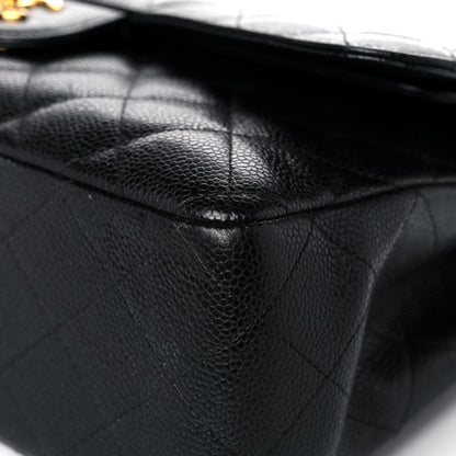 Chanel Caviar Quilted Jumbo Double Flap Black 8 of 19