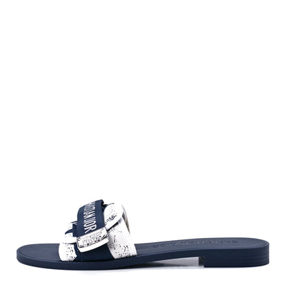 Christian Dior Technical Fabric Dio(r)evolution Slide Sandals 38 Deep Blue 1 of 8